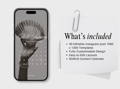 Coastal Instagram Templates for Small Business, Blue Mediterranean Canva Templates, Summer Riviera Quote & Announcement Posts