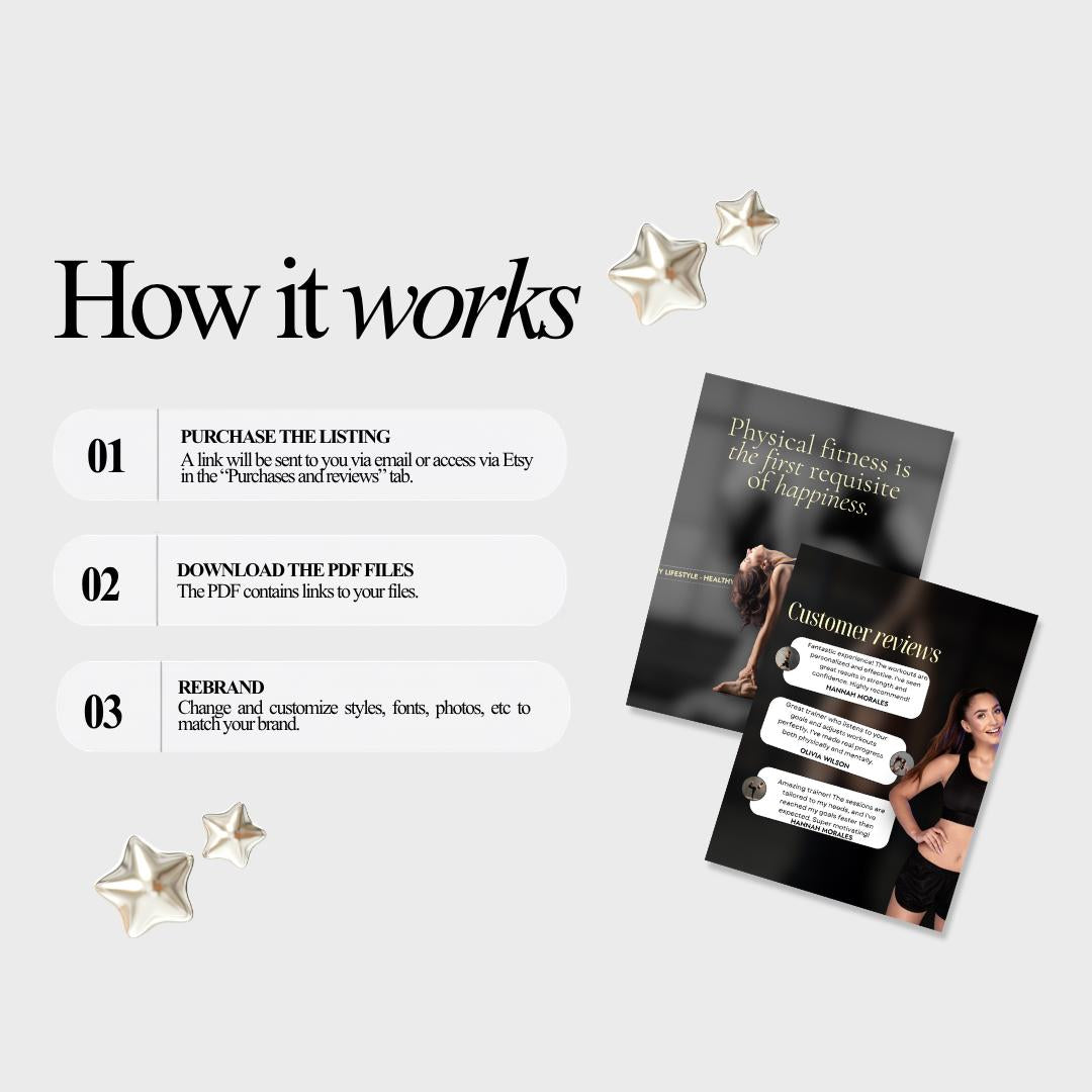 Fitness Coach Canva Templates | Personal Trainer Instagram Posts | PT Social Media Branding | Gym IG Pack | 100 templates