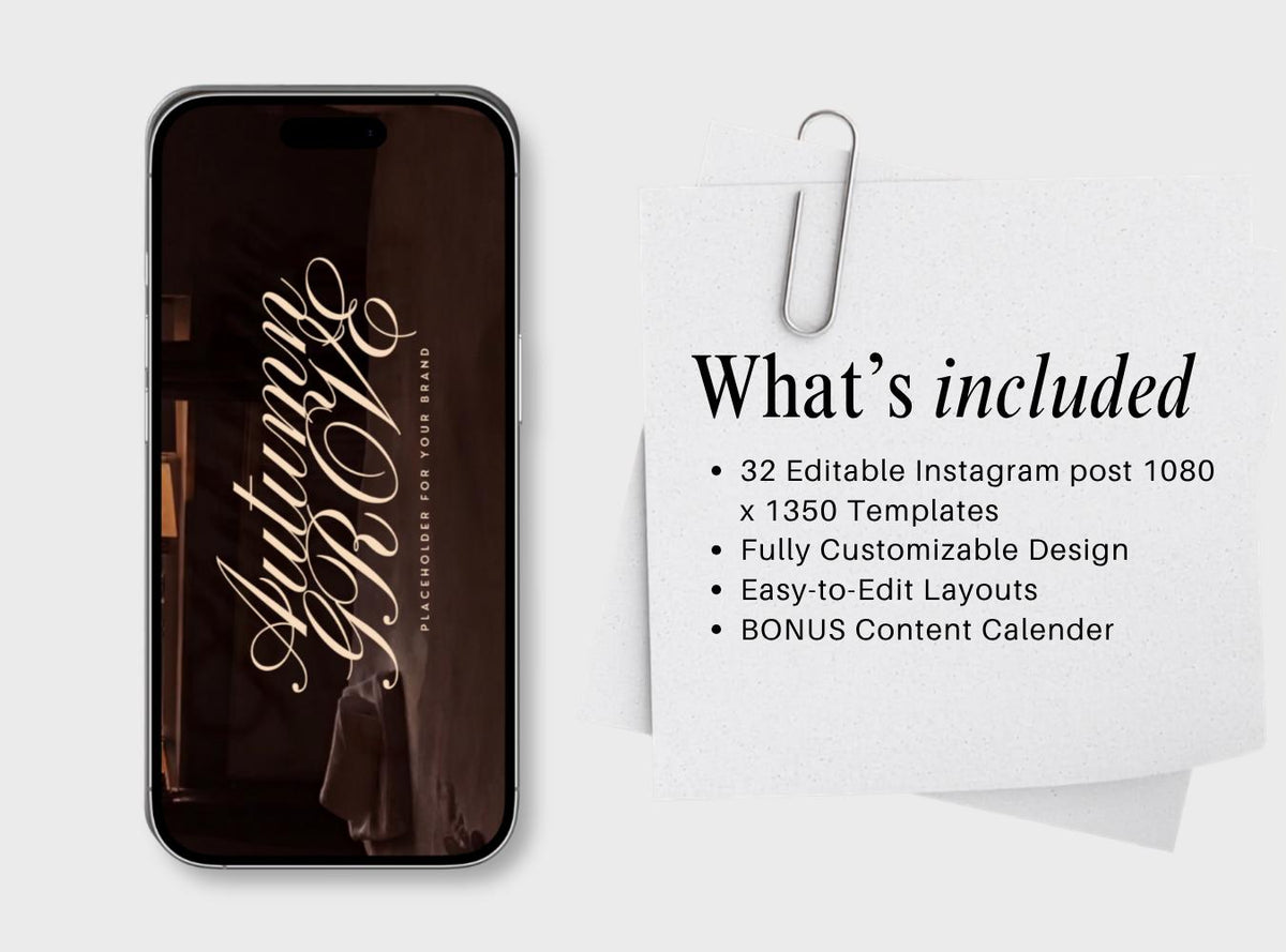 Dark Red Canva Instagram Templates | Pinterest Inspired Social Media Templates |  Editable Social Media for Business Owners Aesthetic