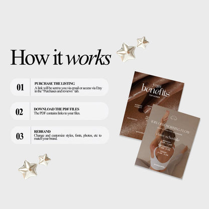 Yoga Teacher Instagram Templates | Neutral Canva Social Media Posts (Editable)