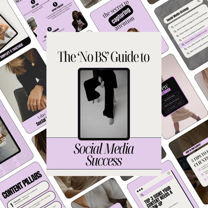 Bold Instagram Templates for Social Media Managers | Canva SMM Posts (Purple)