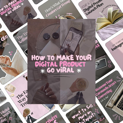 Pink Instagram Carousel Cover Templates | Canva Social Media Posts (Digital Download)