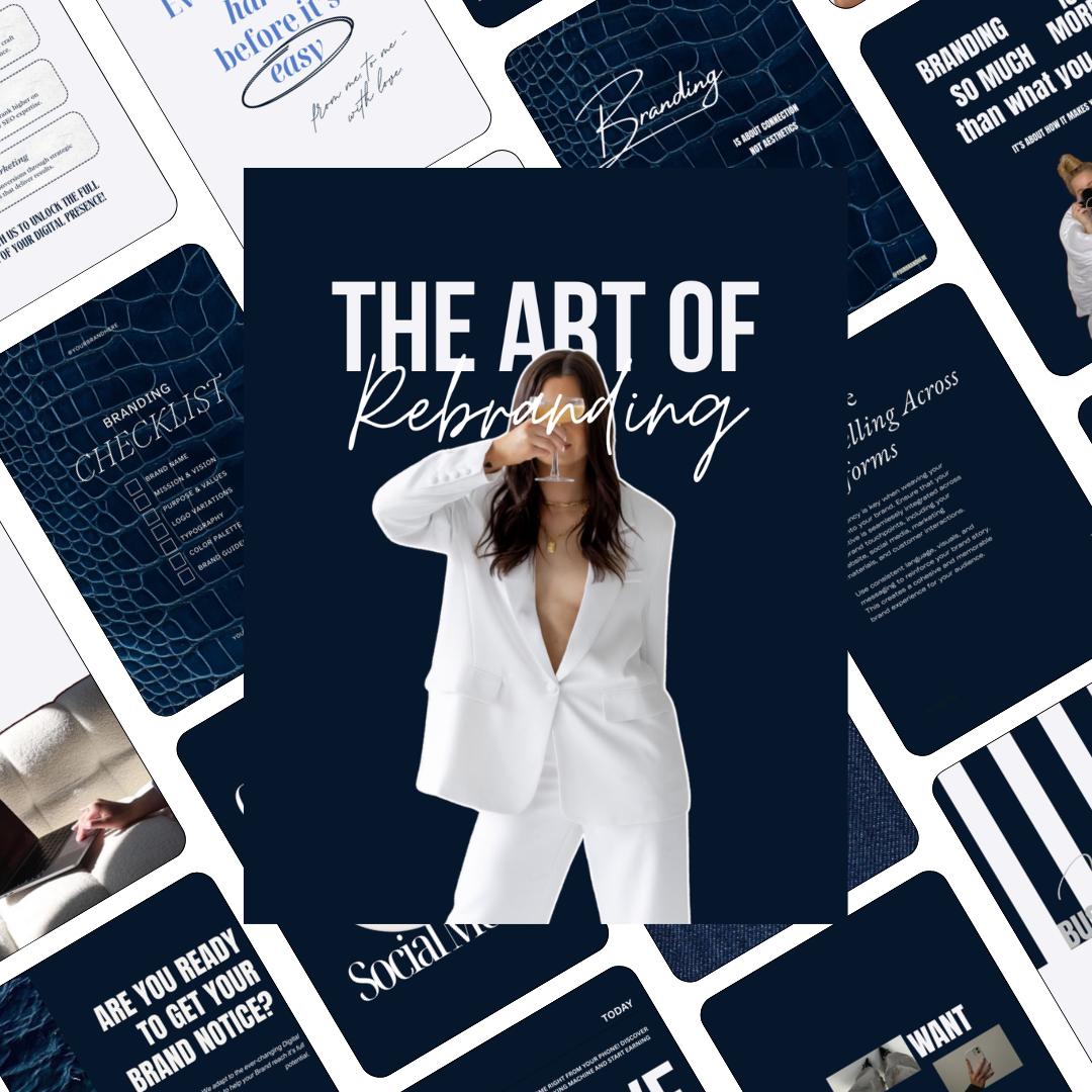 Navy Blue 2026 Instagram Templates | Aesthetic Canva Templates for Any Niche | Editable Social Media Templates | editorial IG Modern Feed