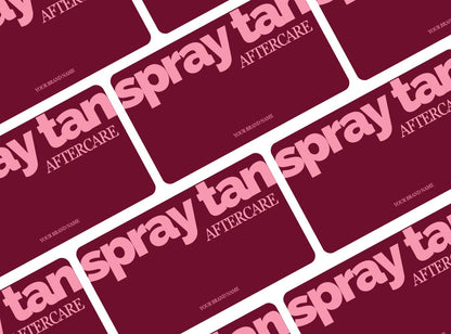Spray Tan Aftercare Card Template, Editable Canva Aftercare Instructions for Tanning Technicians, Salon Client Care Card, Printable