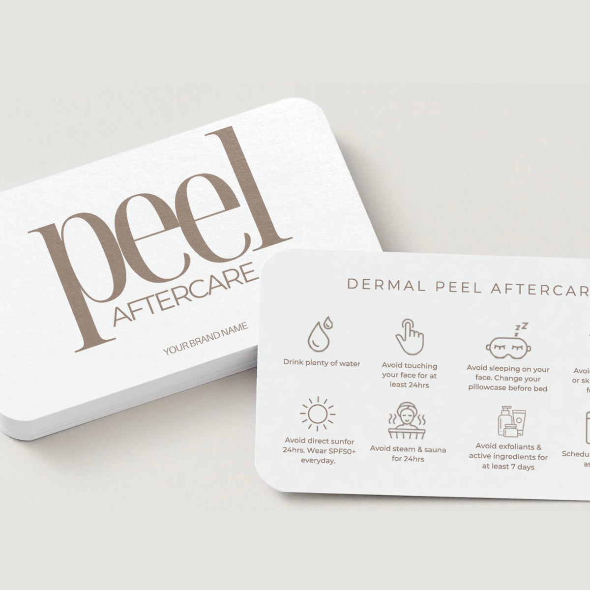 Dermal Peel Aftercare Card Template, Editable Canva Aftercare Instructions for Estheticians, Skin Clinic Client Care Card, Printable
