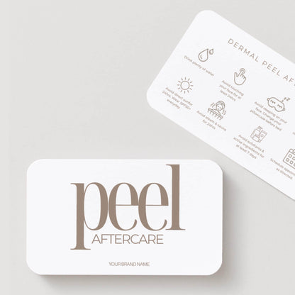 Dermal Peel Aftercare Card Template, Editable Canva Aftercare Instructions for Estheticians, Skin Clinic Client Care Card, Printable