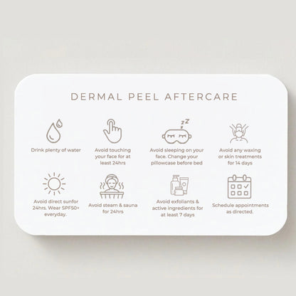 Dermal Peel Aftercare Card Template, Editable Canva Aftercare Instructions for Estheticians, Skin Clinic Client Care Card, Printable