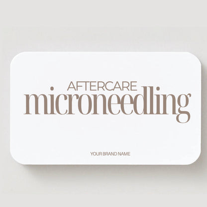 Microneedling Aftercare Card Template, Editable Canva Aftercare Instructions for Estheticians, Skin Clinic Client Care Card, Printable