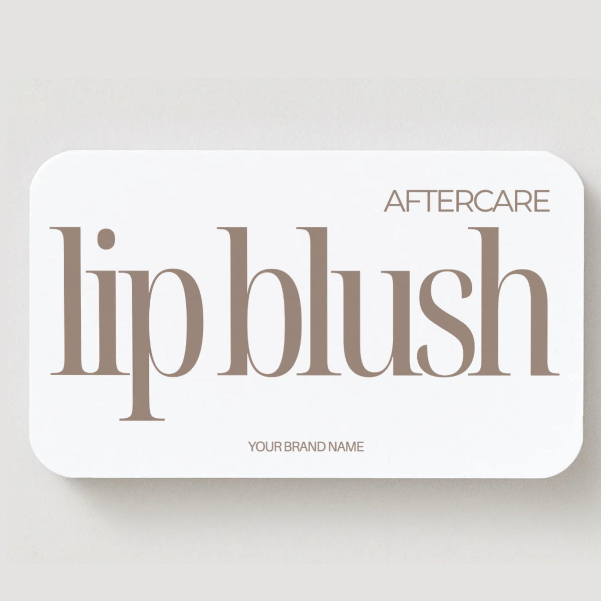 Lip Blush Aftercare Card Template, Editable Canva Aftercare Instructions for PMU Artists, Cosmetic Tattoo Client Care Card, Printable
