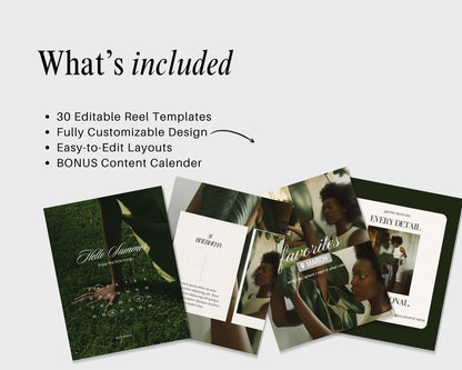 Modern Green Instagram Templates - Instagram Templates Canva - Aesthetic Social Media Marketing Creative Ads