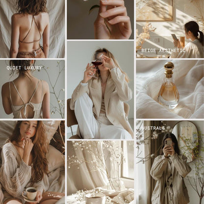 Faceless Stock Photos Bundle | 71 Neutral Aesthetic Instagram Photos | Faceless Content Creator Pack | Beige Lifestyle Digital Download