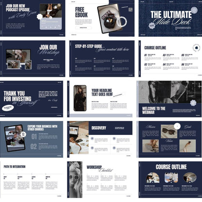 Masterclass Slide Deck Template | Canva Presentation for Coaches, Webinars (Digital Download)