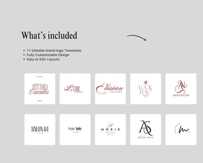 Hair Logo Designs Business Logo Beauty Hair Salon Logo Hairstylist Designer Hair Logo Beauty Salon Sign Logo Nail Tech Logo Hair Artist logo