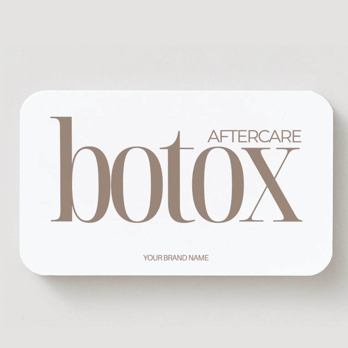 Botox Aftercare Cards | Editable Anti-Wrinkle Care Card Template | Printable Aesthetic Clinic Client Card | Cosmetic Nurse Business Template
