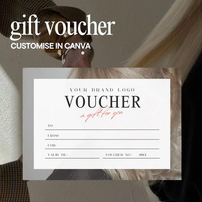 Editable Hair Salon Gift Voucher Template, Hair Stylist Templates, Hair Salon Gift Voucher, Hair Stylist Gift Card Canva