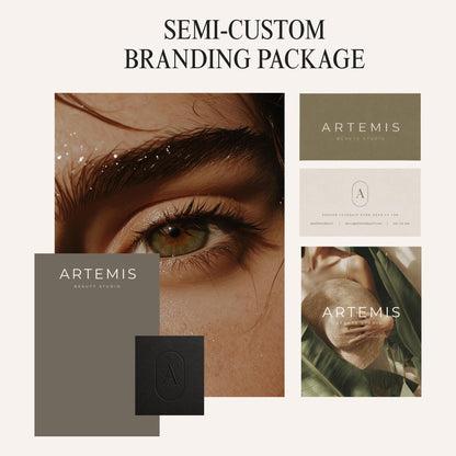 Semi-Custom Branding Package : Customizable Logo, Submark, Brand Board & Assets | Brand Identity