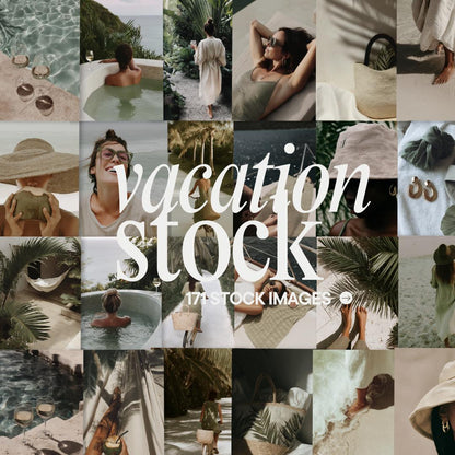 88 Summer Stock Photos Bundle | Coastal Beach Aesthetic Instagram Pack | Warm Boho Lifestyle Bundle | Content Creator Digital Download