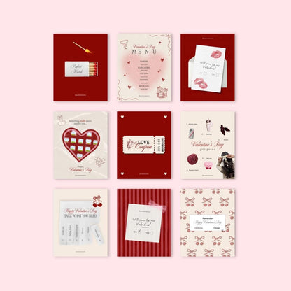 Valentine's Day Social Media Templates – Instant Download