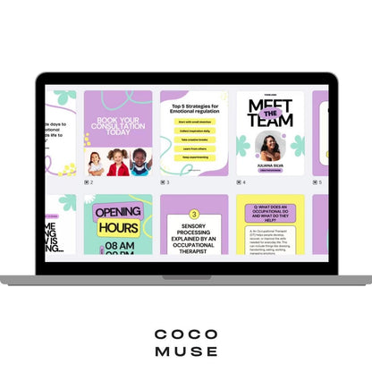 Occupational Therapist Instagram Post Templates | OT Social Media (Canva) OT Branding