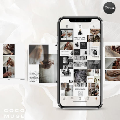 Photographer Instagram Posts Canva Template | Luxury Social Media Post | Photographer IG | Modern Marketing | Wedding Photographer