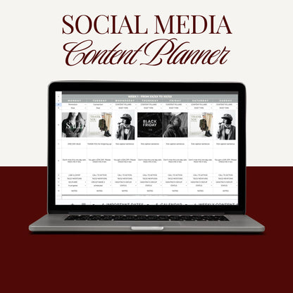 Content Planner Google Sheets, Social Media Content Calendar, Social Media Marketing Planner, Editable and Customizable, Microsoft Excel
