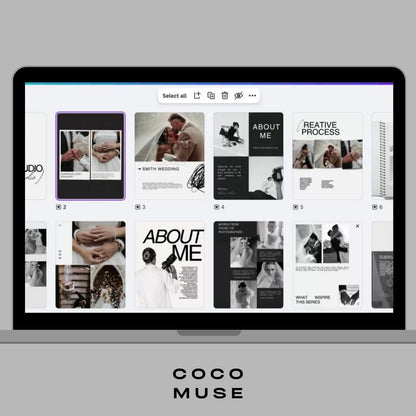 Photographer Instagram Posts Canva Template | Luxury Social Media Post | Photographer IG | Modern Marketing | Wedding Photographer