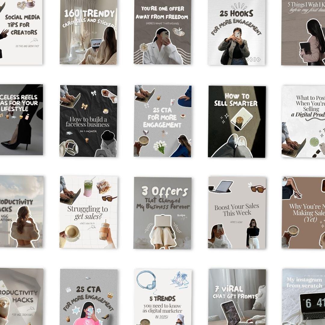 Canva Carousel Templates | Social Media Kit
