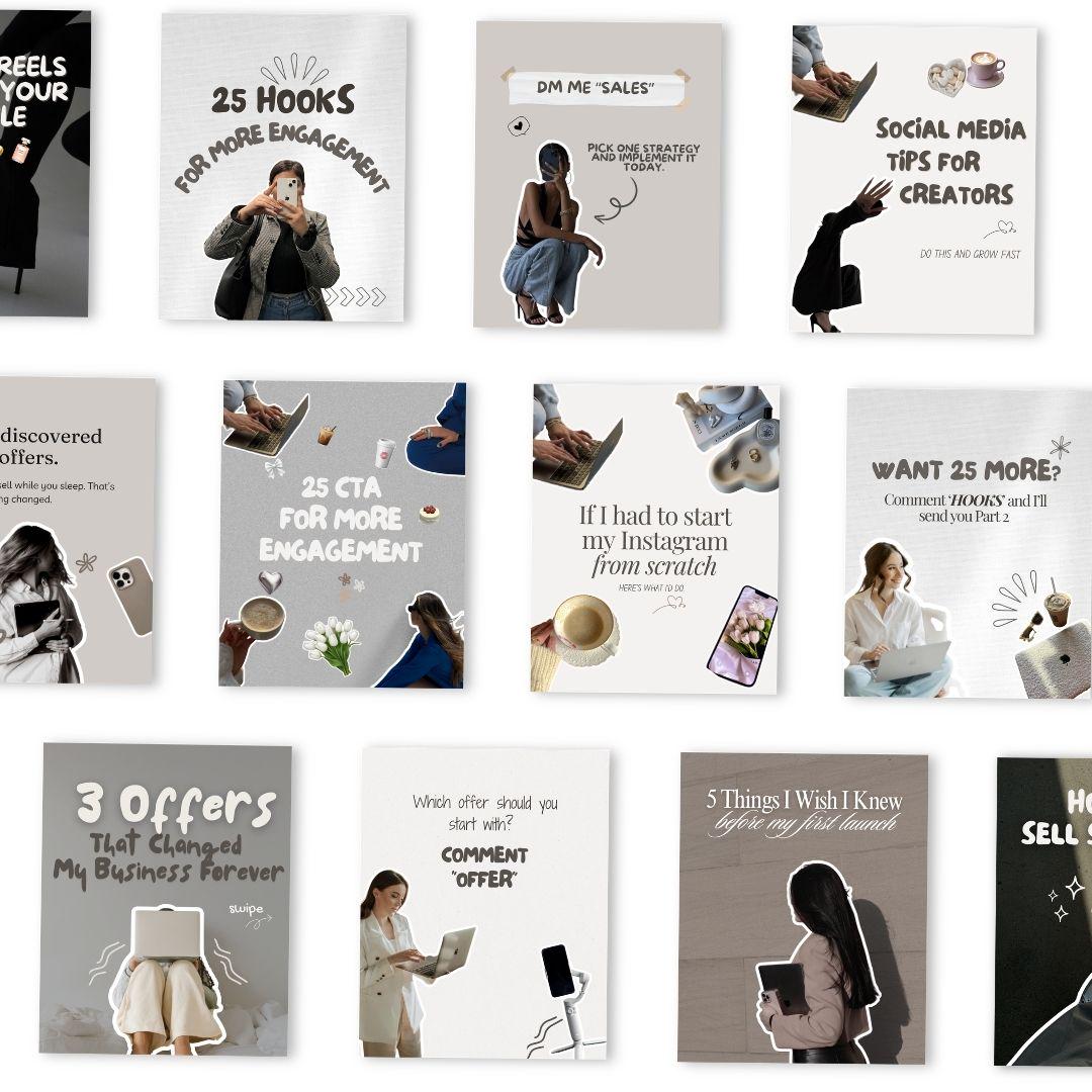 Canva Carousel Templates | Social Media Kit - preview 2