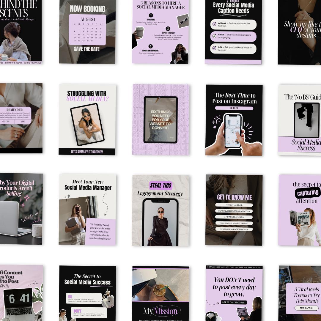 Social Media Manager Instagram Post Templates