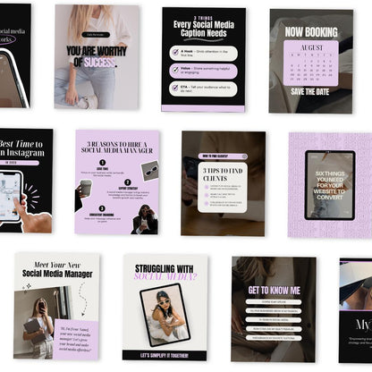 Social Media Manager Instagram Post Templates - preview 2