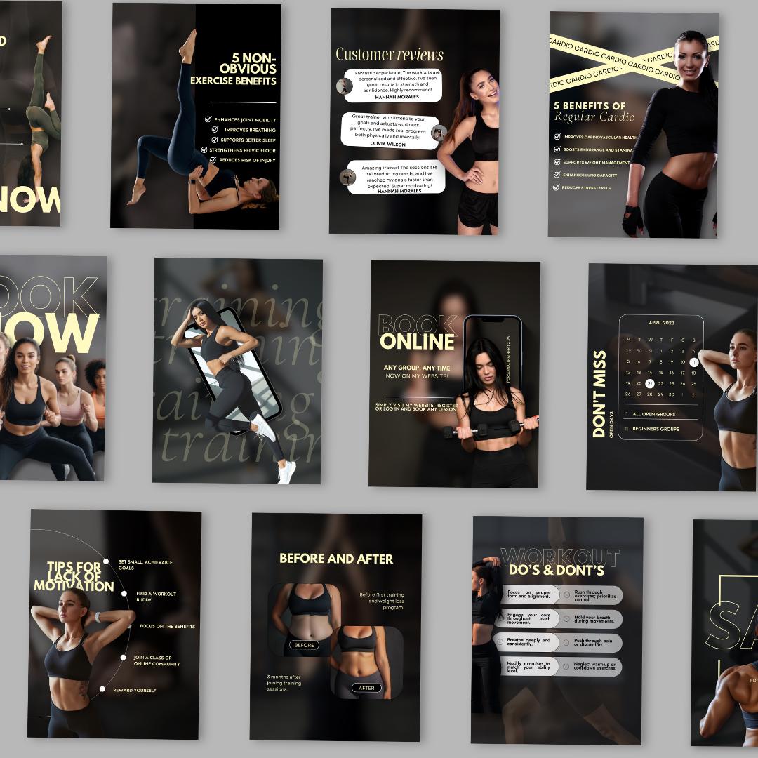 Fitness Coach Canva Templates - preview 5
