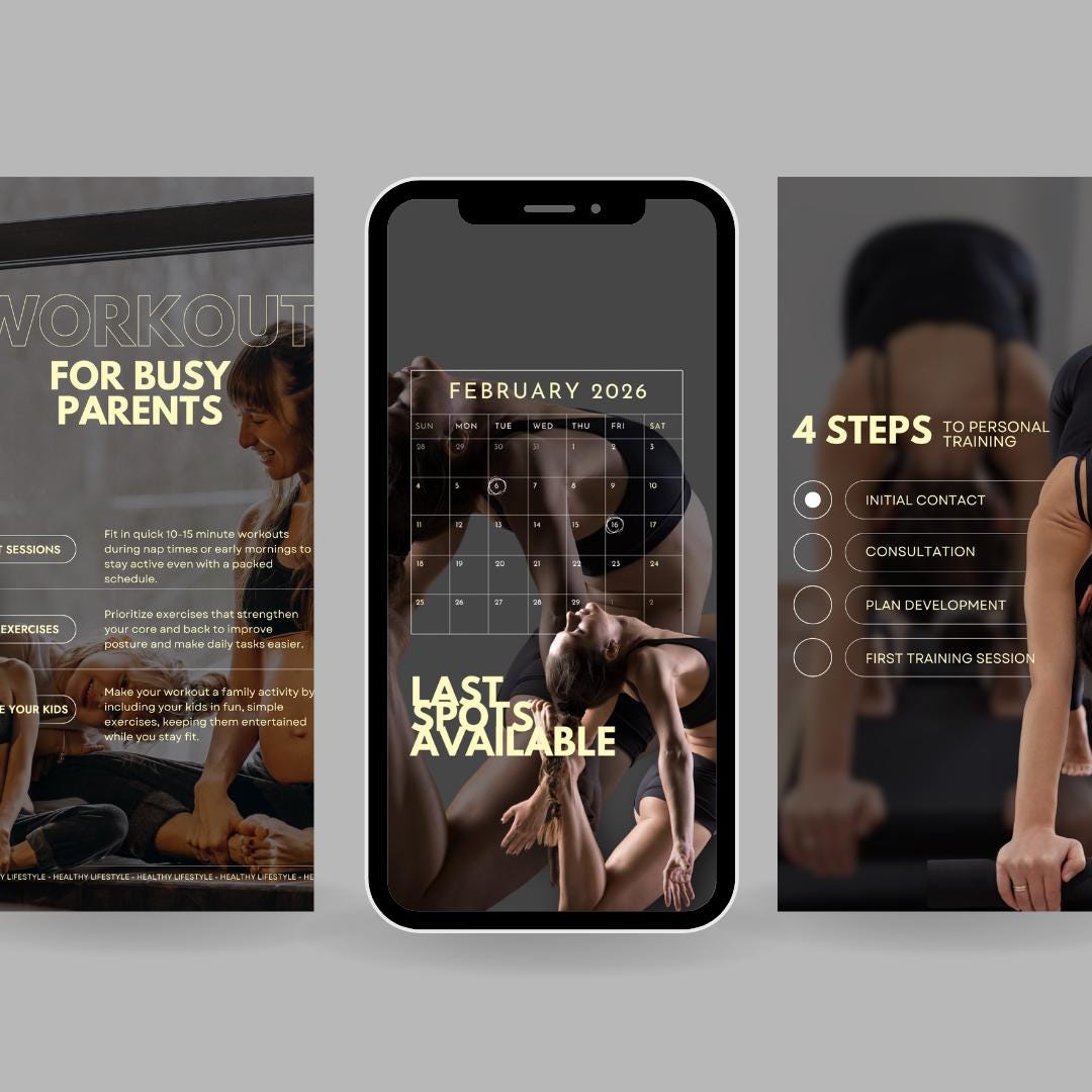 Fitness Coach Canva Templates - preview 8