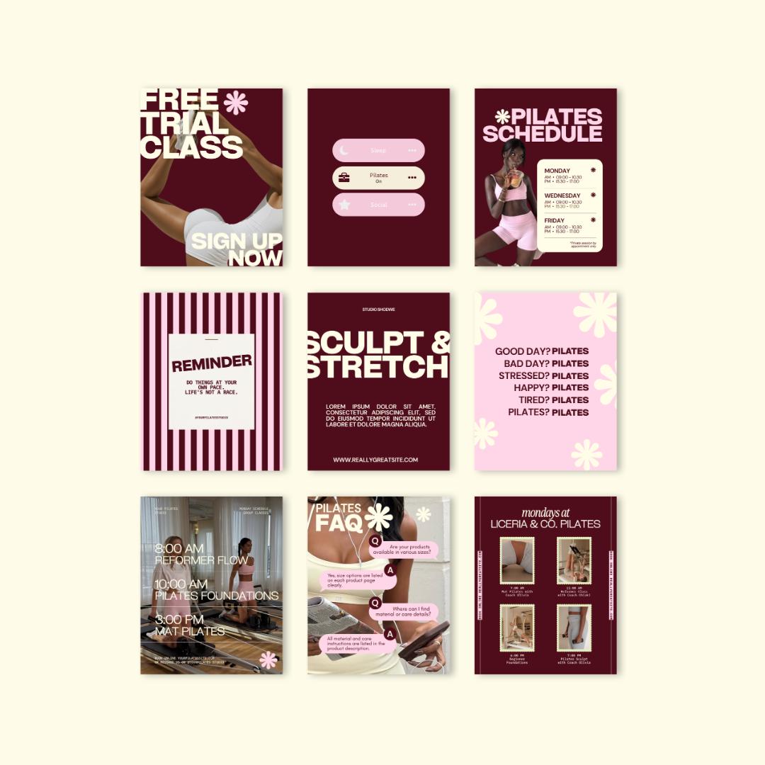 Pilates Instagram Templates - preview 4
