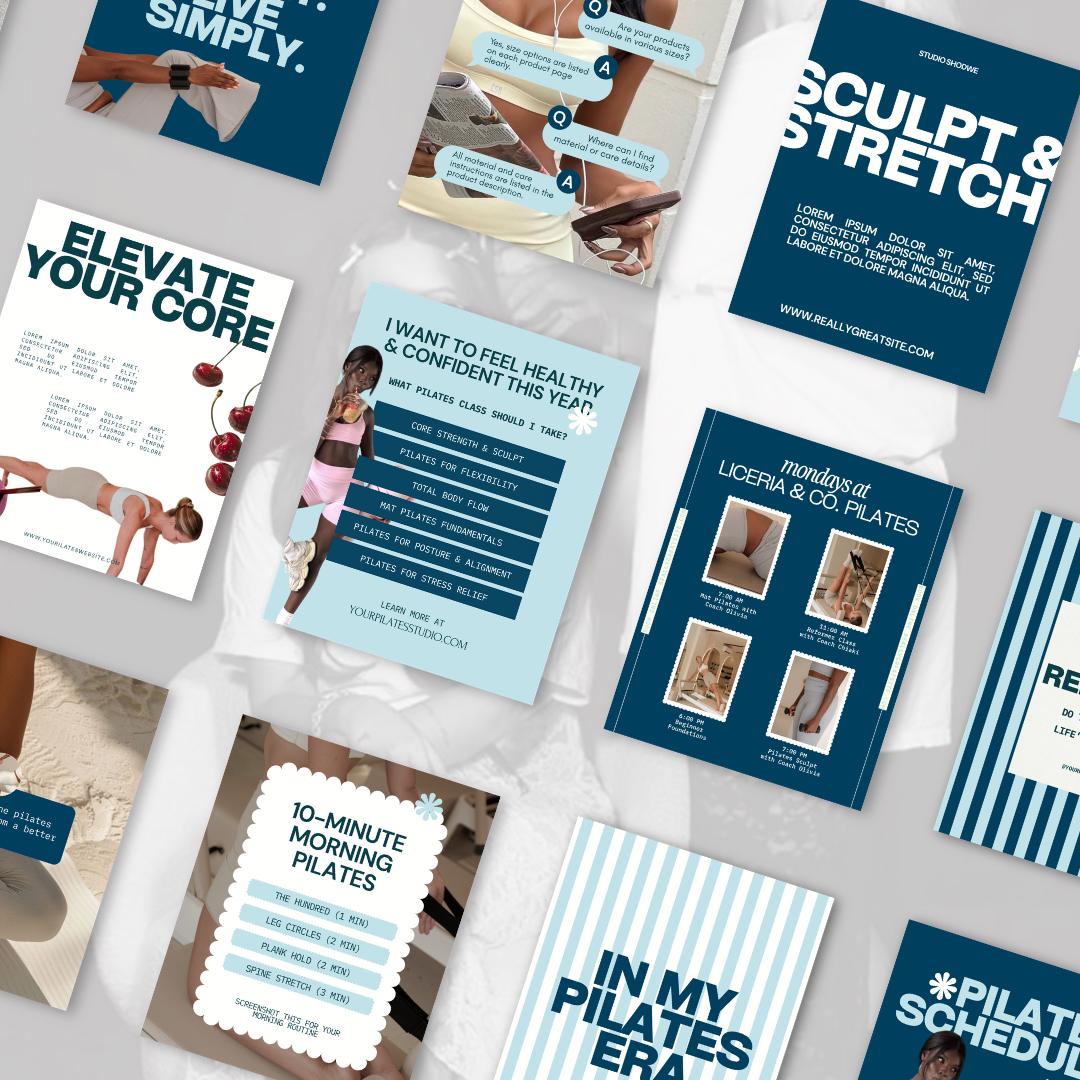 Pilates Instagram Templates