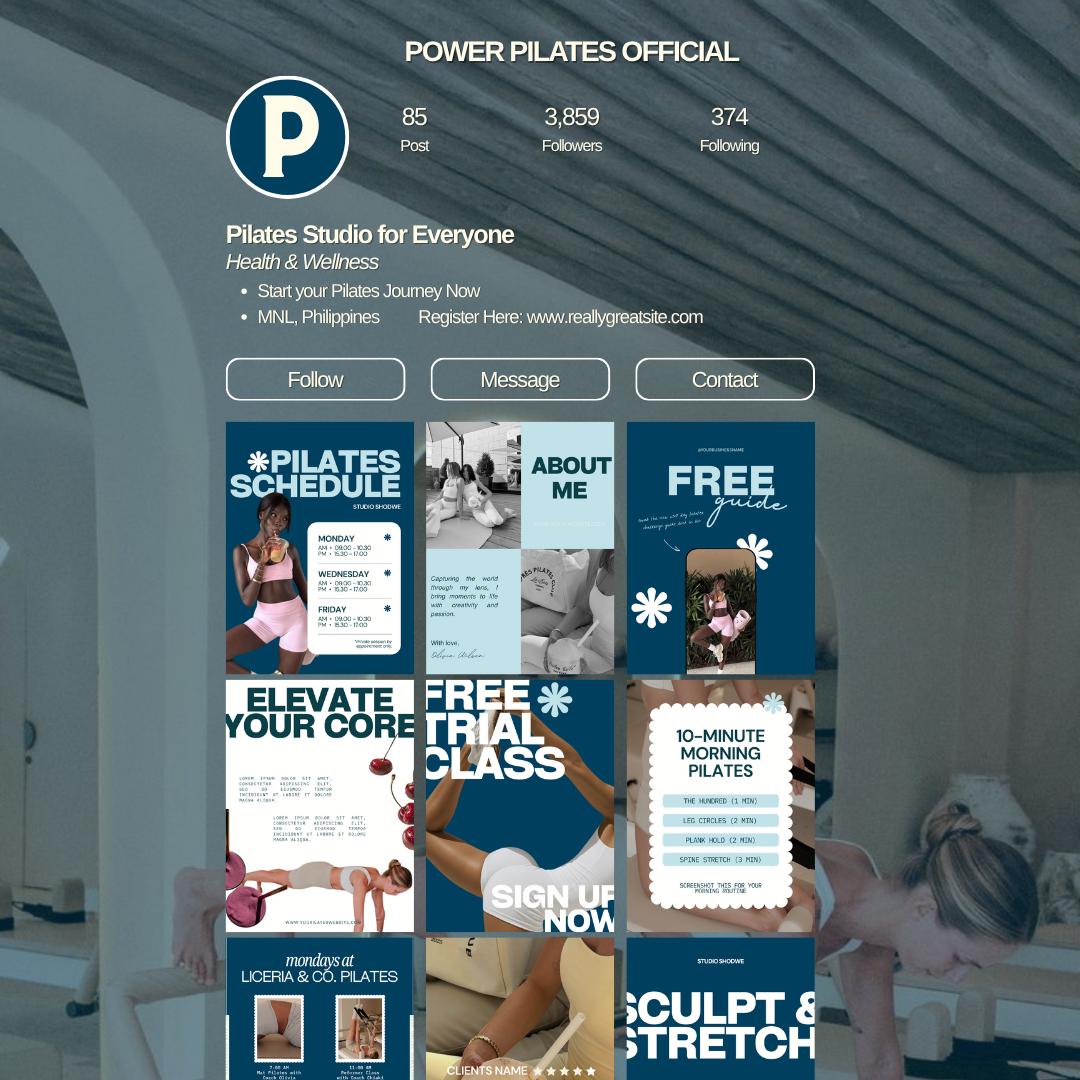 Pilates Instagram Templates - preview 4