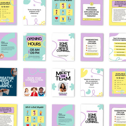Occupational Therapist Instagram Post Templates - preview 3
