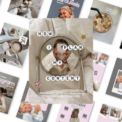 Pink Grey Aesthetic Instagram Coaching Templates - preview 6