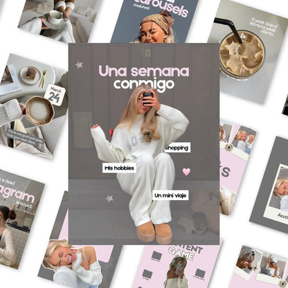 Pink Grey Aesthetic Instagram Coaching Templates - preview 10
