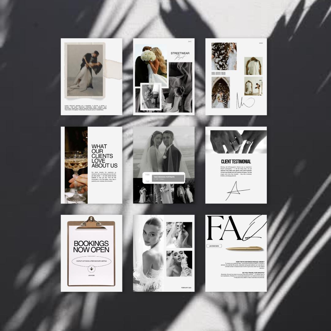 Photographer Instagram Posts Canva Template - preview 3