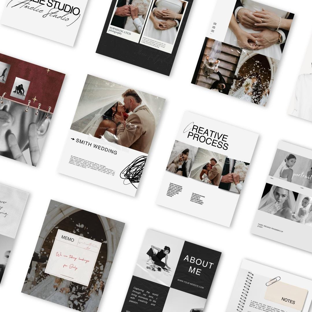 Photographer Instagram Posts Canva Template - preview 4