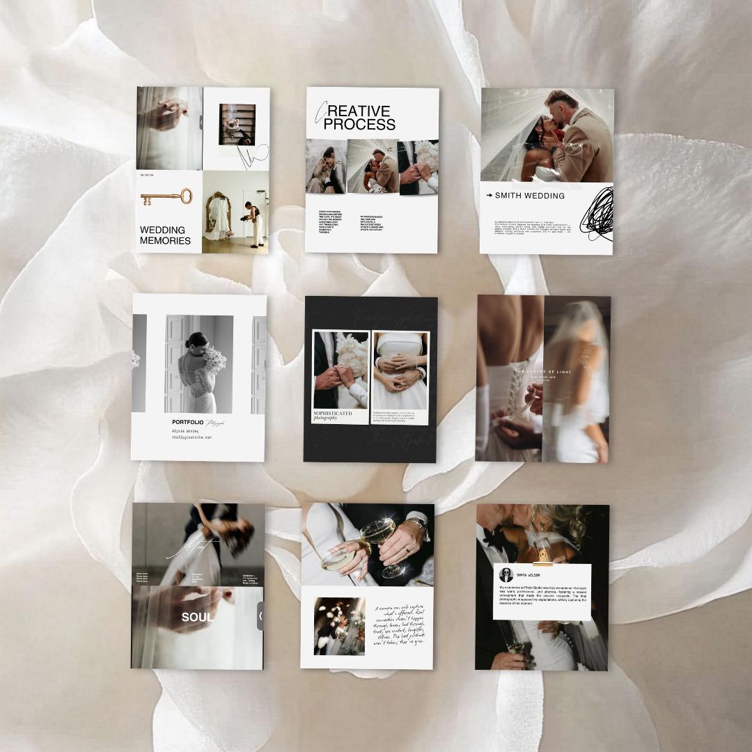 Photographer Instagram Posts Canva Template - preview 2