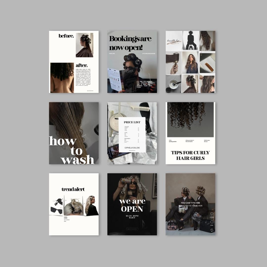 Hairstylist Templates | Hairdresser Instagram Post - preview 4