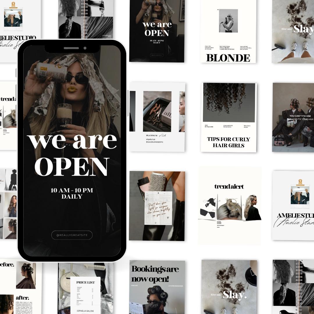 Hairstylist Templates | Hairdresser Instagram Post - preview 5