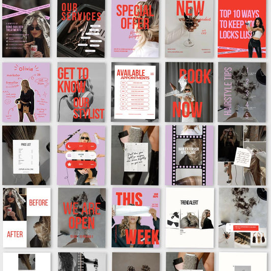 Hair Stylist Instagram Templates
