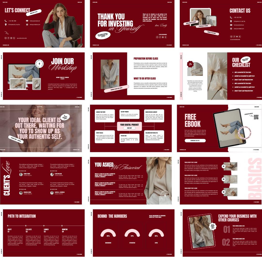 Masterclass Slide Deck Template - preview 4