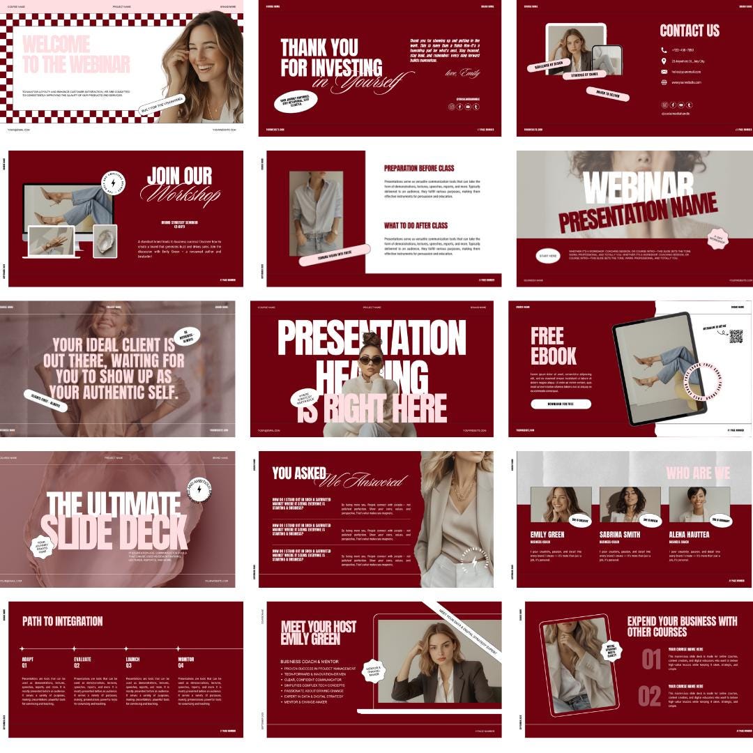 Masterclass Slide Deck Template - preview 3