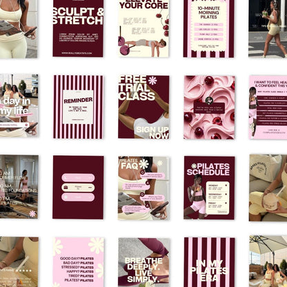 Pilates Instagram Templates - preview 2