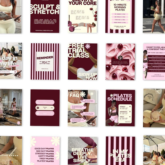 Pilates Instagram Templates - preview 2