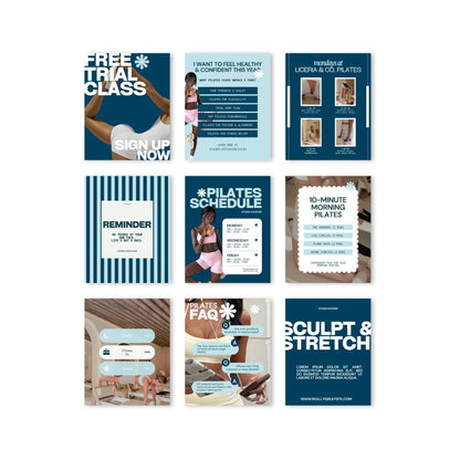 Pilates Instagram Templates - preview 3