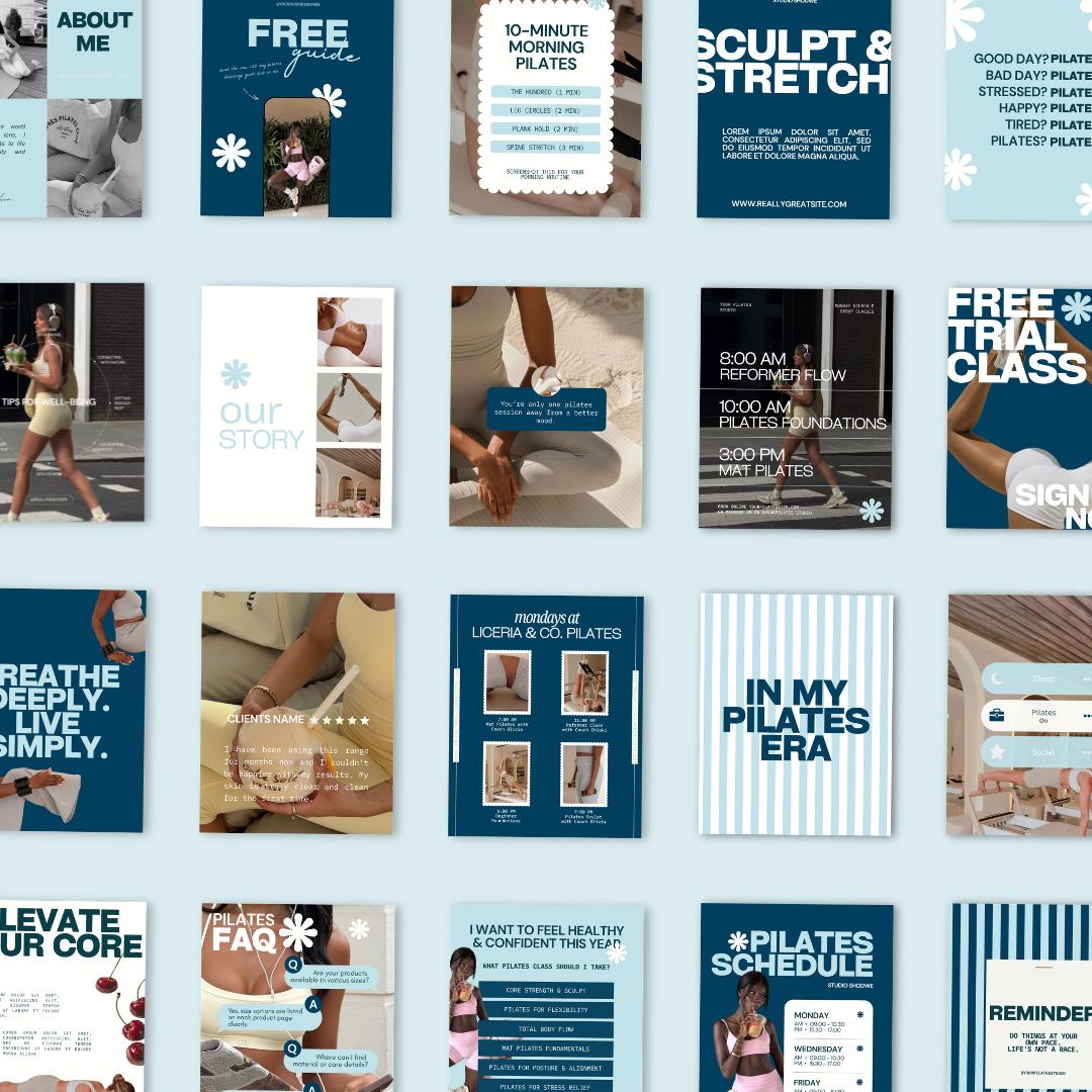 Pilates Instagram Templates - preview 2